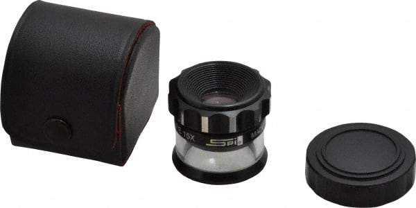 SPI - 15x Max Magnification, 1 Inch Lense Diameter, Pocket Comparator - 0.55 Inch Field View - Apex Tool & Supply