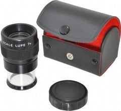 SPI - 7x Max Magnification, 1 Inch Lense Diameter, Hand Held Optical Comparator - Reticle No. 5 - Apex Tool & Supply