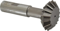 Interstate - 1-7/8° 1-7/8" Cut Diam, 5/8" Cut Width, 3/4" Shank, Cobalt Double-Angle Cutter - Apex Tool & Supply