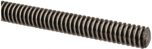 Keystone Threaded Products - 3/8-12 Acme, 3' Long, Low Carbon Steel Precision Acme Threaded Rod - Right Hand Thread, 2C Fit - Apex Tool & Supply