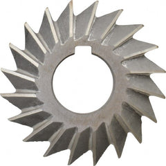 Value Collection - 2-3/4° 2-3/4" Cut Diam, 1/2" Cut Width, 1" Arbor, High Speed Steel Double-Angle Cutter - Apex Tool & Supply