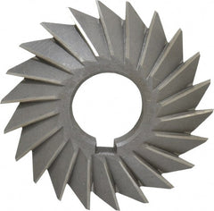 Value Collection - 3° 3" Cut Diam, 5/8" Cut Width, 1" Arbor, High Speed Steel Double-Angle Cutter - Apex Tool & Supply