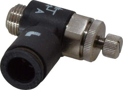 Legris - 8mm Tube OD x 1/8" BSPP Miniature Flow Control Regulator - 0 to 145 psi & Nylon Material - Apex Tool & Supply