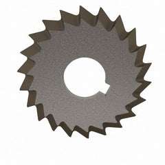 Value Collection - 2-3/4° 2-3/4" Cut Diam, 1/2" Cut Width, 1" Arbor, High Speed Steel Double-Angle Cutter - Apex Tool & Supply