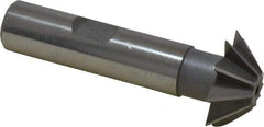 Value Collection - 1" Diam x 5/16" Width of Cut, 45° Included Angle, Shank Connection, High Speed Steel Single Angle Cutter - 1/2" Shank Diam, 2-1/2" Overall Length, Right Hand Cut, Uncoated - Apex Tool & Supply
