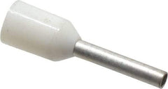 ACI - 20 AWG, Partially Insulated, Crimp Electrical Wire Ferrule - 8mm Long x 1-1/2mm Diameter Pin, 14.4mm Overall Length - Apex Tool & Supply
