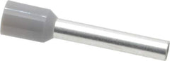 ACI - 12 AWG, Partially Insulated, Crimp Electrical Wire Ferrule - 18mm Long x 3.2mm Diameter Pin, 25-1/2mm Overall Length - Apex Tool & Supply