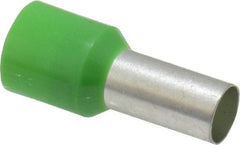 ACI - 6 AWG, Partially Insulated, Crimp Electrical Wire Ferrule - 12mm Long x 6.2mm Diameter Pin, 22.2mm Overall Length - Apex Tool & Supply
