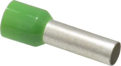 ACI - 6 AWG, Partially Insulated, Crimp Electrical Wire Ferrule - 18mm Long x 6.2mm Diameter Pin, 28.2mm Overall Length - Apex Tool & Supply