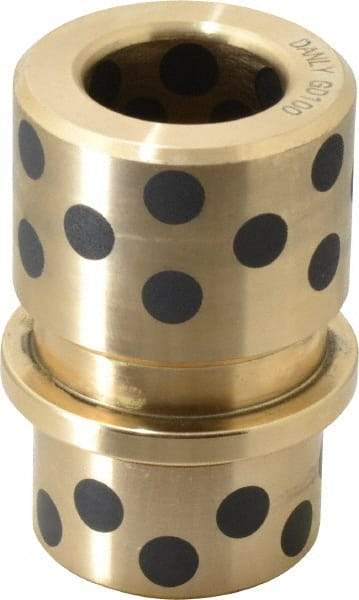 Dayton Lamina - 1" ID x 2-11/16" OAL, Cast Aluminum Bronze, Die & Mold Shoulder Bushing - Shoulder, 1-27/32" Bottom OD, 1-1/2" Top OD, 1-3/4" Under Collar, 1-3/4" Under Collar, 15/16" Above Collar - Apex Tool & Supply