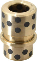 Dayton Lamina - 1" ID x 2-11/16" OAL, Cast Aluminum Bronze, Die & Mold Shoulder Bushing - Shoulder, 1-27/32" Bottom OD, 1-1/2" Top OD, 1-3/4" Under Collar, 1-3/4" Under Collar, 15/16" Above Collar - Apex Tool & Supply