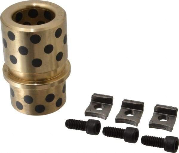 Dayton Lamina - 1-1/4" ID x 3-1/8" OAL, Cast Aluminum Bronze, Die & Mold Shoulder Bushing - Shoulder, 2-3/32" Bottom OD, 1-3/4" Top OD, 2" Under Collar, 2" Under Collar, 1-1/8" Above Collar - Apex Tool & Supply