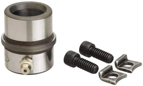 Dayton Lamina - 2-1/2" ID x 2-7/8" OAL, Steel, Bronze Plated Die & Mold Shoulder Bushing - Short Shoulder, 3.659" Bottom OD, 3-1/4" Top OD, 3.814" Collar OD, 1" Under Collar, 1-7/8" Above Collar - Apex Tool & Supply