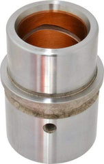 Dayton Lamina - 1-1/2" ID x 3-3/16" OAL, Steel, Bronze Plated Die & Mold Shoulder Bushing - Shoulder, 2.19" Bottom OD, 2" Top OD, 2.345" Collar OD, 2" Under Collar, 1-3/16" Above Collar - Apex Tool & Supply