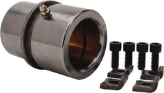 Dayton Lamina - 1-3/4" ID x 3-3/8" OAL, Steel, Bronze Plated Die & Mold Shoulder Bushing - Shoulder, 2-1/2" Bottom OD, 2-1/4" Top OD, 2.658" Collar OD, 2" Under Collar, 1-3/8" Above Collar - Apex Tool & Supply