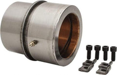 Dayton Lamina - 3" ID x 4-3/8" OAL, Steel, Bronze Plated Die & Mold Shoulder Bushing - Shoulder, 4.19" Bottom OD, 3-3/4" Top OD, 4.283" Collar OD, 2-1/2" Under Collar, 1-7/8" Above Collar - Apex Tool & Supply