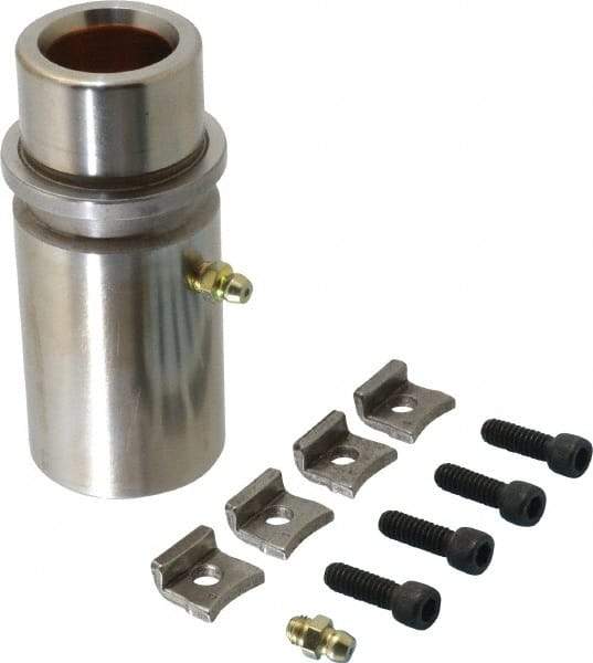 Dayton Lamina - 1" ID x 3-15/16" OAL, Steel, Bronze Plated Die & Mold Shoulder Bushing - Extra Long Shoulder, 1.72" Bottom OD, 1-1/2" Top OD, 1.845" Collar OD, 3" Under Collar, 15/16" Above Collar - Apex Tool & Supply