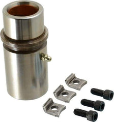 Dayton Lamina - 1-1/4" ID x 4-1/8" OAL, Steel, Bronze Plated Die & Mold Shoulder Bushing - Extra Long Shoulder, 1.94" Bottom OD, 1-3/4" Top OD, 2.095" Collar OD, 3" Under Collar, 1-1/8" Above Collar - Apex Tool & Supply