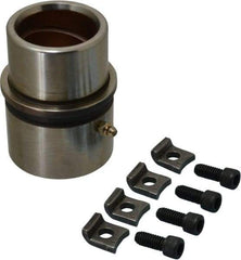 Dayton Lamina - 1-3/4" ID x 4-3/8" OAL, Steel, Bronze Plated Die & Mold Shoulder Bushing - Extra Long Shoulder, 2-1/2" Bottom OD, 2-1/4" Top OD, 2.658" Collar OD, 3" Under Collar, 1-3/8" Above Collar - Apex Tool & Supply