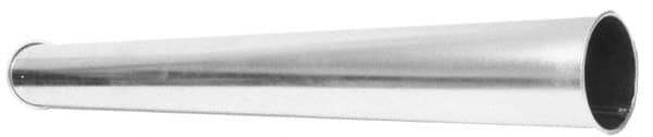 Made in USA - 5" ID, Galvanized Pipe - 59-1/4" Long, 24 Gage - Apex Tool & Supply