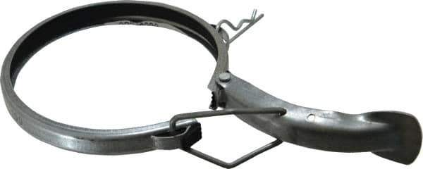 Made in USA - 4" ID Galvanized Duct Clamp with PVC Seal - Apex Tool & Supply