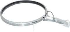 Made in USA - 8" ID Galvanized Duct Clamp with PVC Seal - Apex Tool & Supply