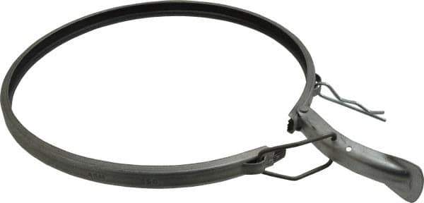 Made in USA - 10" ID Galvanized Duct Clamp with PVC Seal - Apex Tool & Supply