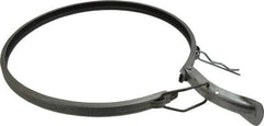 Made in USA - 10" ID Galvanized Duct Clamp with PVC Seal - Apex Tool & Supply