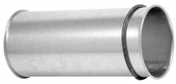 Made in USA - 8" ID Galvanized Duct Adjustable Nipple - 11" Long, 22 Gage - Apex Tool & Supply
