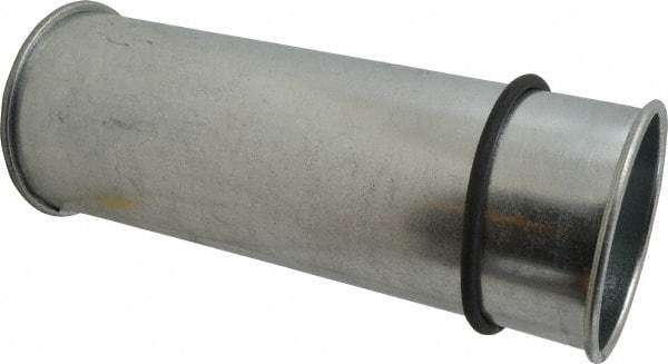 Made in USA - 4" ID Galvanized Duct Adjustable Nipple - 11" Long, 24 Gage - Apex Tool & Supply