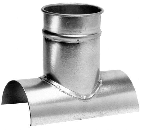 Made in USA - 10-8" ID Galvanized Duct Tap-In - 12" Long, 24 to 20 Gage - Apex Tool & Supply