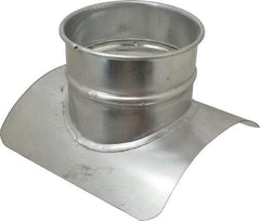 Made in USA - 10-6" ID Galvanized Duct Tap-In - 10" Long, 24 to 20 Gage - Apex Tool & Supply