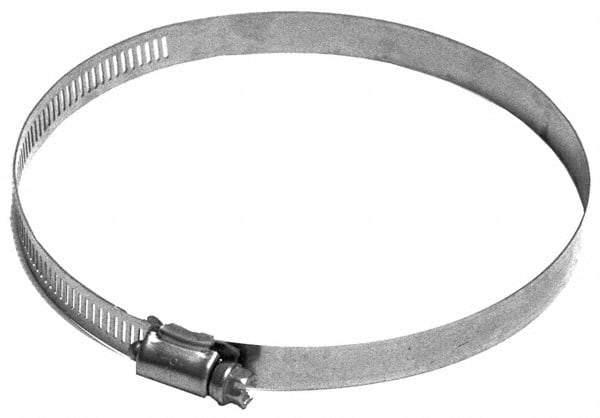 Made in USA - 5-1/2" ID Stainless Steel Duct Hose Clamp - 1/2" Long - Apex Tool & Supply