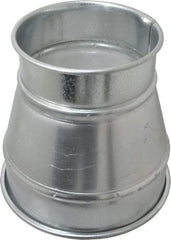 Made in USA - 8-6" ID Galvanized Duct Reducer - 8" Long, 22 Gage - Apex Tool & Supply