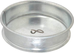 Made in USA - 8" ID Galvanized Duct End Cap - 2" Long, 22 Gage - Apex Tool & Supply