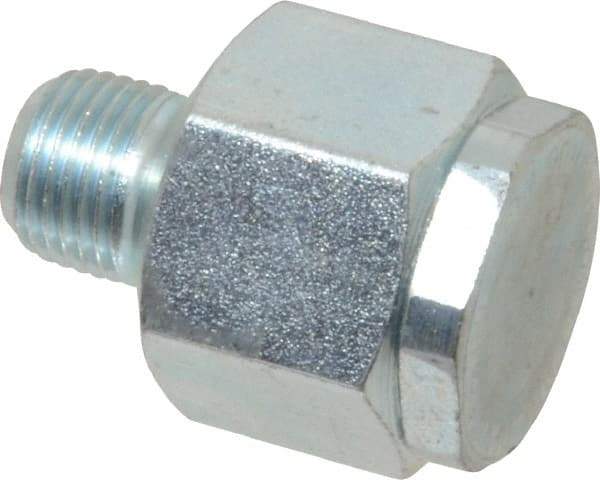 LDI Industries - 1/8 Thread, Steel, Zinc Plated, Filter Vent - 1-1/16" High, 3/4" Hex Flats Diam - Apex Tool & Supply