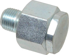 LDI Industries - 1/8 Thread, Steel, Zinc Plated, Filter Vent - 1-1/16" High, 3/4" Hex Flats Diam - Apex Tool & Supply