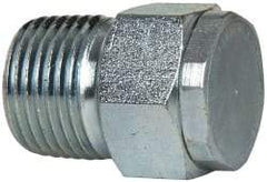 LDI Industries - 3/8 Thread, Steel, Zinc Plated, Filter Vent - 1-1/32" High, 3/4" Hex Flats Diam - Apex Tool & Supply