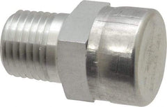 LDI Industries - 1/4 Thread, Aluminum, Protected Vent - 1-3/16" High, 3/4" Hex Flats Diam - Apex Tool & Supply