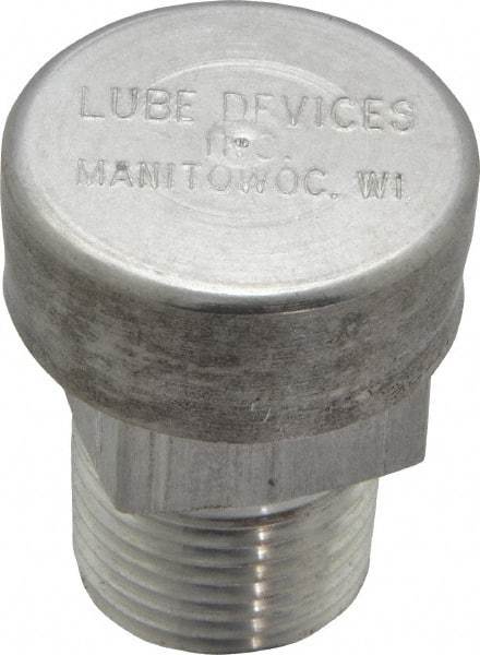 LDI Industries - 3/8 Thread, Aluminum, Protected Vent - 1-1/4" High, 1" Hex Flats Diam - Apex Tool & Supply