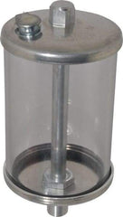 LDI Industries - 1 Outlet, Polymer Bowl, 236.6 mL No Flow Control Oil Reservoir - 1/4 NPTF Outlet, 2-1/2" Diam x 5-3/8" High, 60°C Max - Apex Tool & Supply