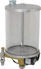 LDI Industries - 1 Outlet, Acrylic Bowl, 1.89 L Electric-Adjustable Oil Reservoir - 5-1/2" Diam x 11-21/64" High, 71.11°C Max - Apex Tool & Supply
