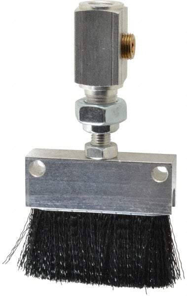 LDI Industries - 2-1/4" Long Brush, 2-1/4" Width/Diam, PTF Thread Oil Reservoir Lubrication Brushes - 1-5/32" Bristle Length, 250°F, 3" Length Under Mounting Thread, Straight Shank - Apex Tool & Supply