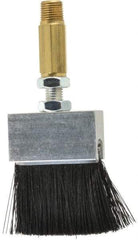 LDI Industries - 1-1/2" Long Brush, 1-1/2" Width/Diam, PTF Thread Oil Reservoir Lubrication Brushes - 1-5/32" Bristle Length, 250°F, 2-3/8" Length Under Mounting Thread, Straight Shank - Apex Tool & Supply