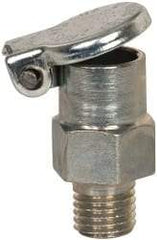 Gits - 1/4-32 Thread, Steel, Zinc Plated, Threaded One Piece, Straight Oil Hole Cover - 3/4" Drive Diam, 1/4" Drive Length, 3/4" Overall Height, 1/4" Thread Length, UNEF Thread - Apex Tool & Supply