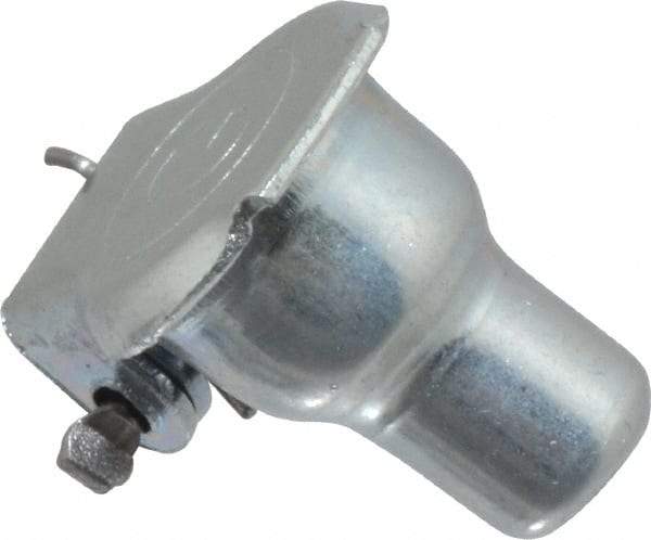 Gits - Steel, Zinc Plated, Shoulder Drive One Piece, Straight Oil Hole Cover - 0.190-0.193" Drive Diam, 3/16" Drive-In Hole Diam, 7/32" Drive Length, 15/32" Overall Height - Apex Tool & Supply