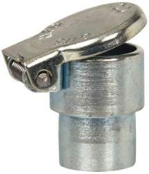 Gits - Steel, Zinc Plated, Shoulder Drive One Piece, Straight Oil Hole Cover - 0.503-0.505" Drive Diam, 1/2" Drive-In Hole Diam, 3/8" Drive Length, 13/16" Overall Height - Apex Tool & Supply