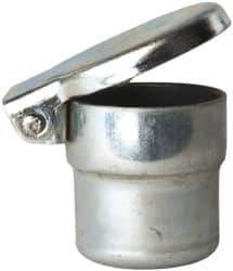 Gits - Steel, Zinc Plated, Shoulder Drive One Piece, Straight Oil Hole Cover - 0.878-0.880" Drive Diam, 7/8" Drive-In Hole Diam, 1/2" Drive Length, 1-1/16" Overall Height - Apex Tool & Supply