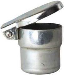 Gits - Steel, Zinc Plated, Shoulder Drive One Piece, Straight Oil Hole Cover - 0.878-0.880" Drive Diam, 7/8" Drive-In Hole Diam, 1/2" Drive Length, 1-1/16" Overall Height - Apex Tool & Supply