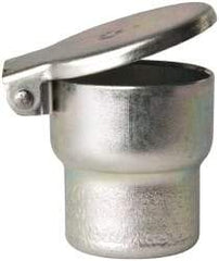 Gits - Steel, Zinc Plated, Shoulder Drive One Piece, Straight Oil Hole Cover - 1.003-1.005" Drive Diam, 1" Drive-In Hole Diam, 19/32" Drive Length, 1-5/16" Overall Height - Apex Tool & Supply